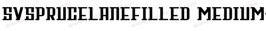 SVSpruceLanefilled Medium字体转换